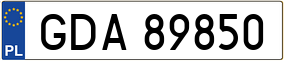 Trailer License Plate